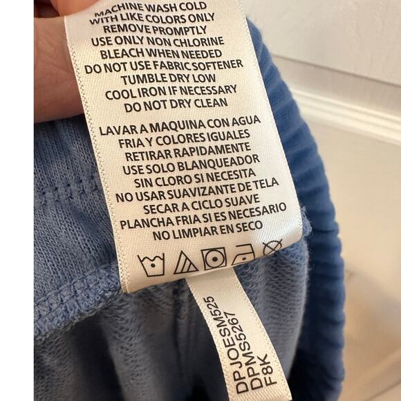 DKNY Women's Blue Cargo Shorts L Elastic Waist Pockets‎ Lounge Gorpcore Sporty - Picture 6 of 8